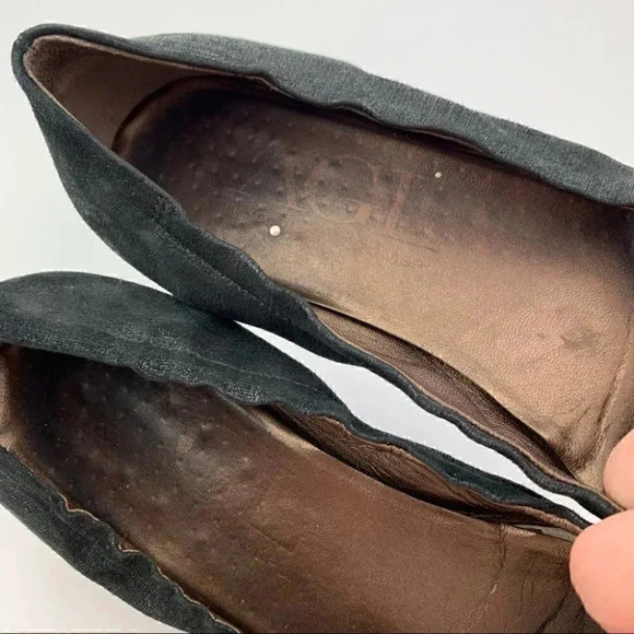 AGL flats size 41 11 black cap toe bow ballet - Picture 10 of 13